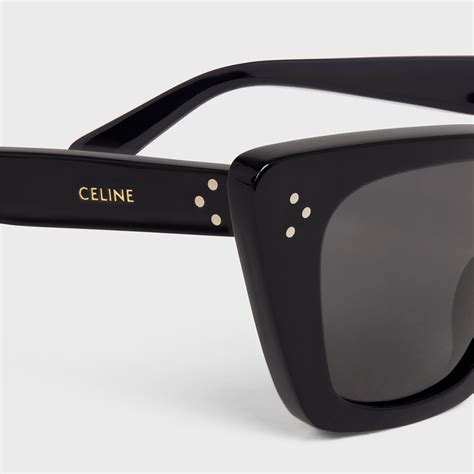 celine eyewear cat-eye tortoiseshell acetate sunglasses|CAT EYE S187 SUNGLASSES IN ACETATE .